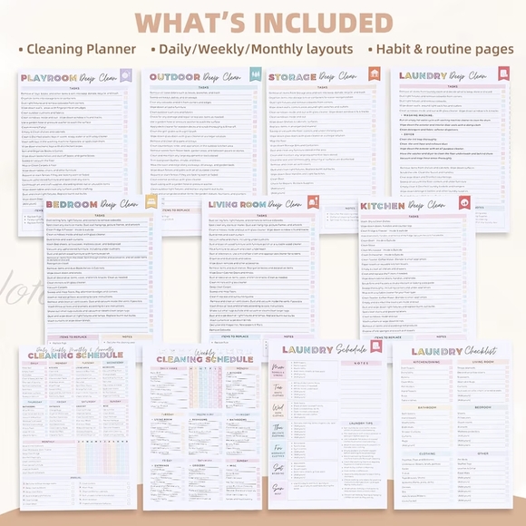 ADHD Cleaning Planner for Adults- NEW IN PACKAGE - Picture 7 of 7